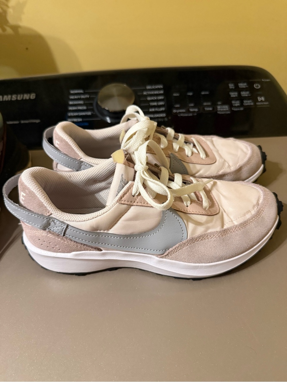 Nike Women’s Pale Pink & Light Gray Low-Top Sneakers
